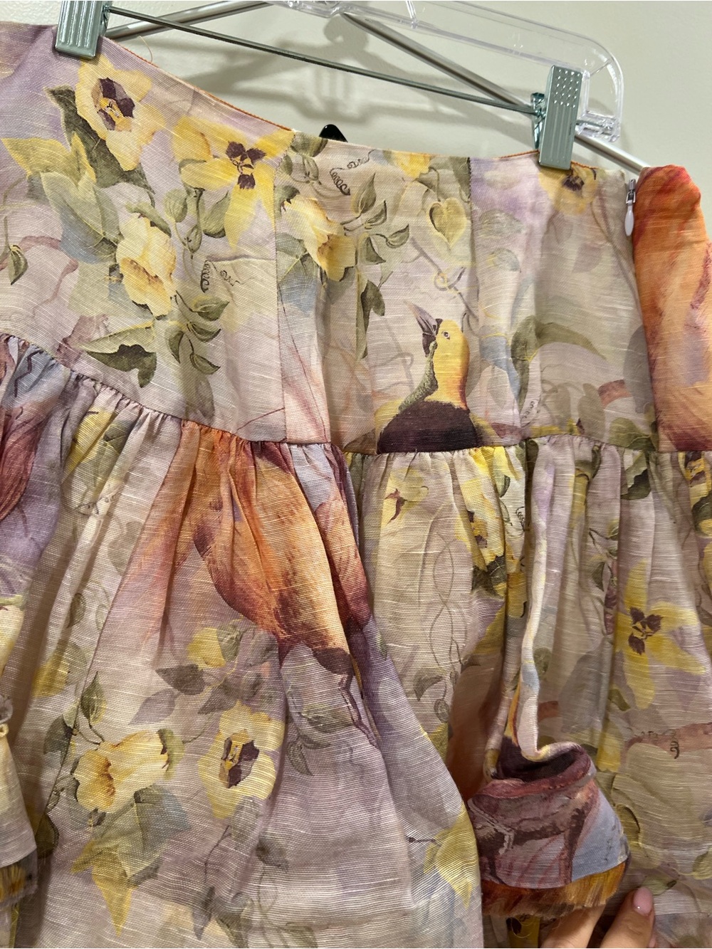 Zimmermann floral maxi tiered skirt size 1 - Picture 2 of 3